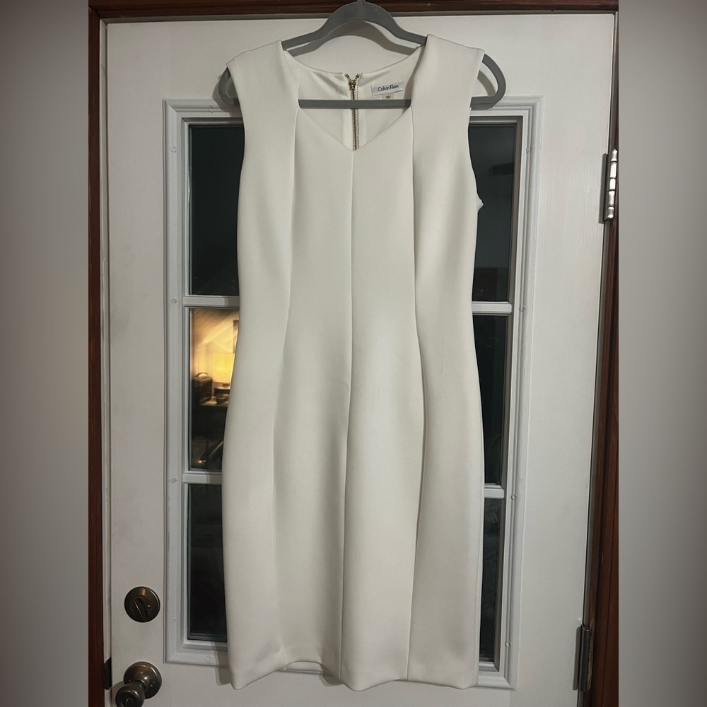 Calvin Klein Collection Cream Dress